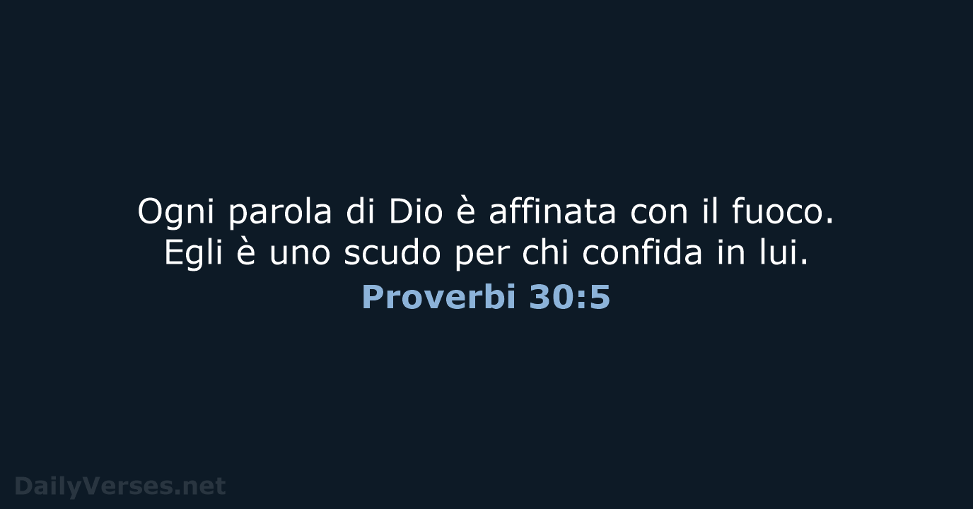 Proverbi 30:5 - NR06