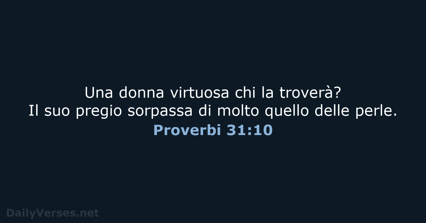 Proverbi 31:10 - NR06