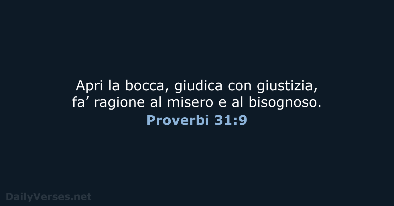 Proverbi 31:9 - NR06