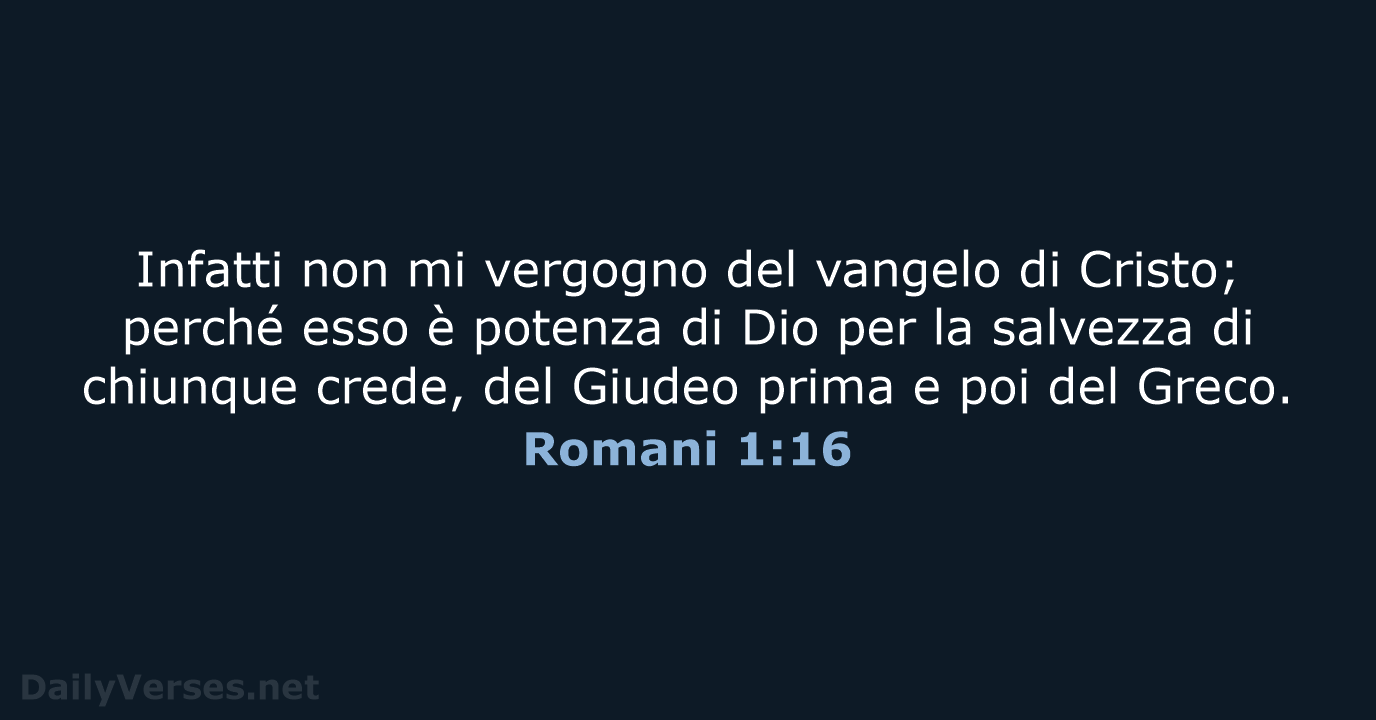 Romani 1:16 - NR06