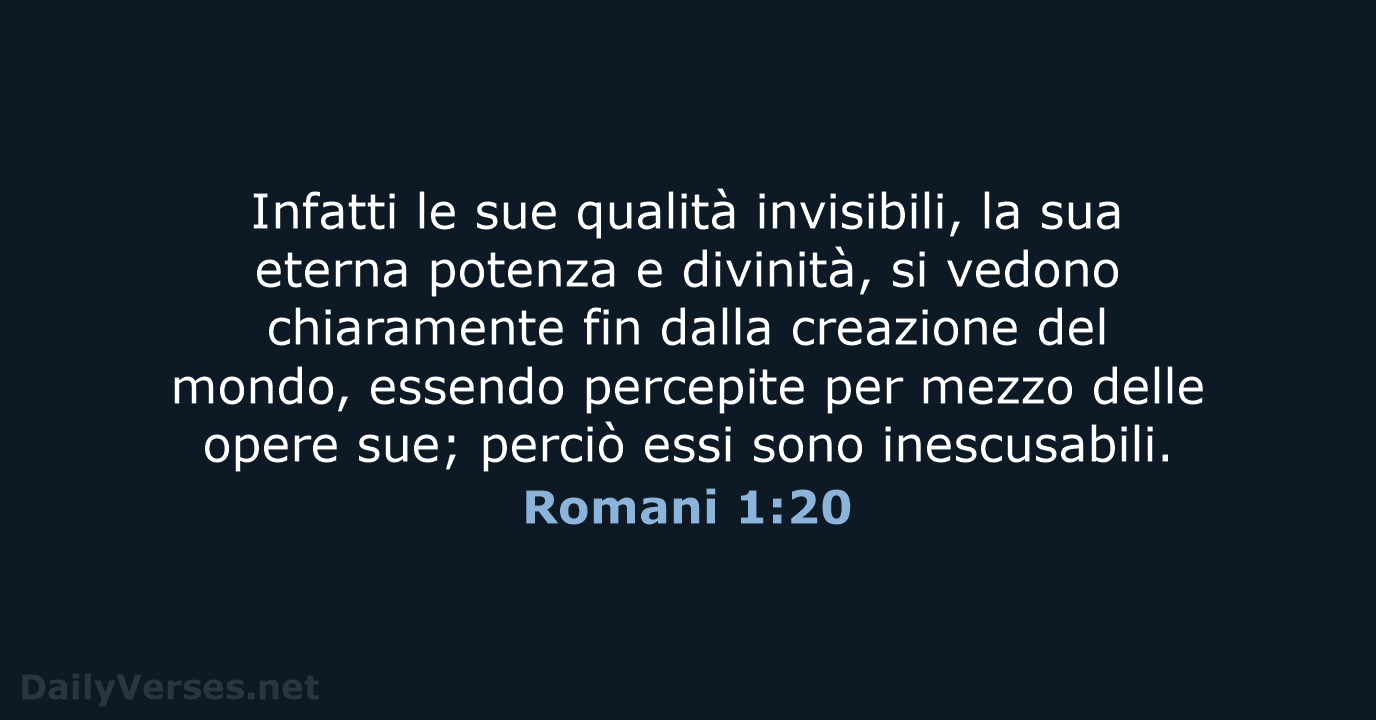 Romani 1:20 - NR06