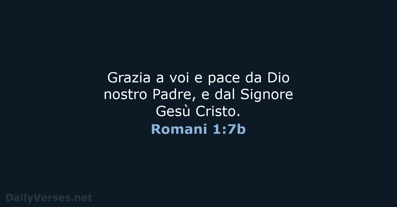 Romani 1:7b - NR06