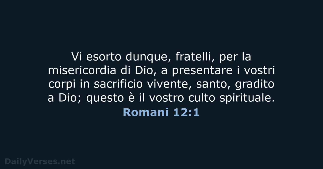 Romani 12:1 - NR06