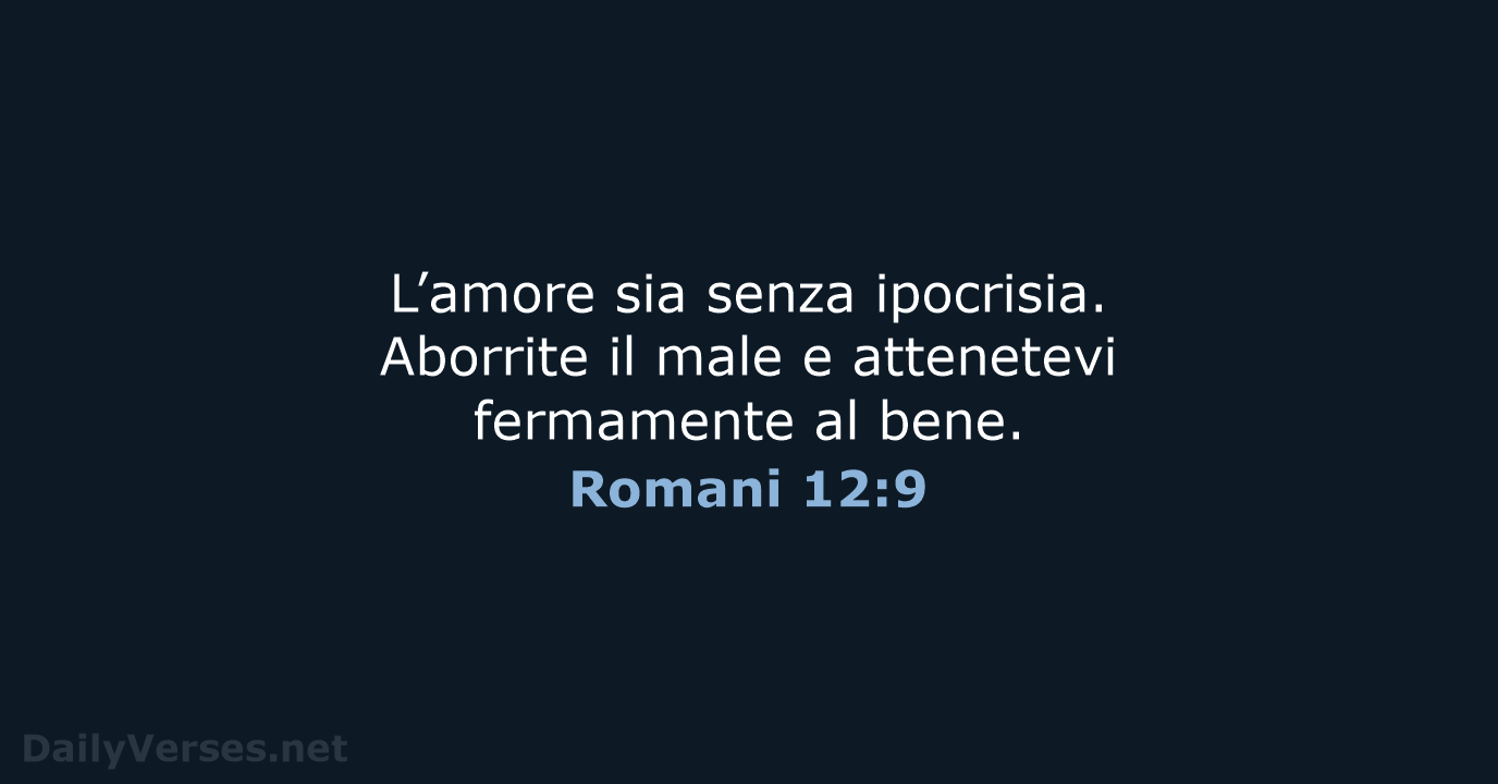 Romani 12:9 - NR06