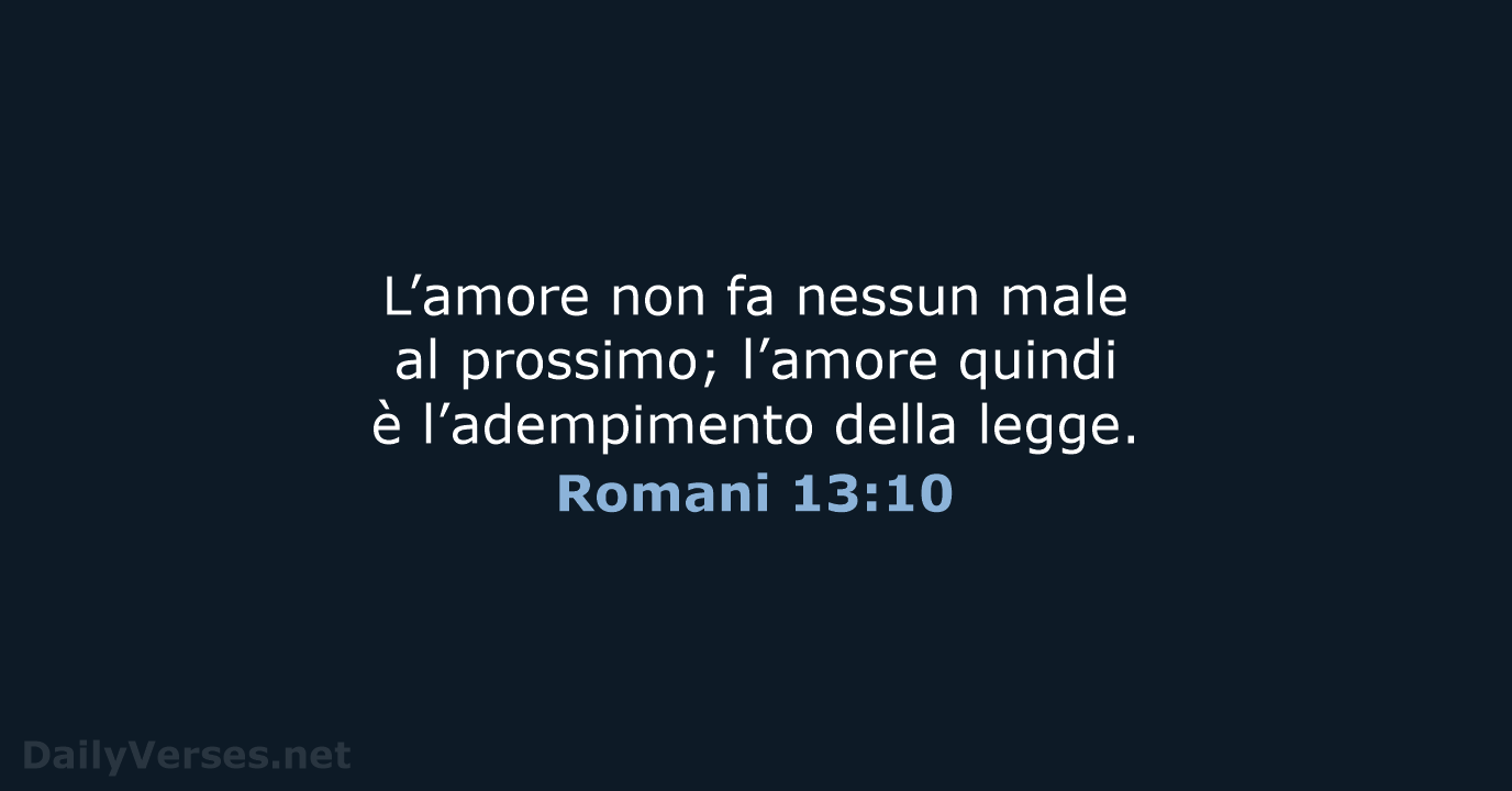 Romani 13:10 - NR06