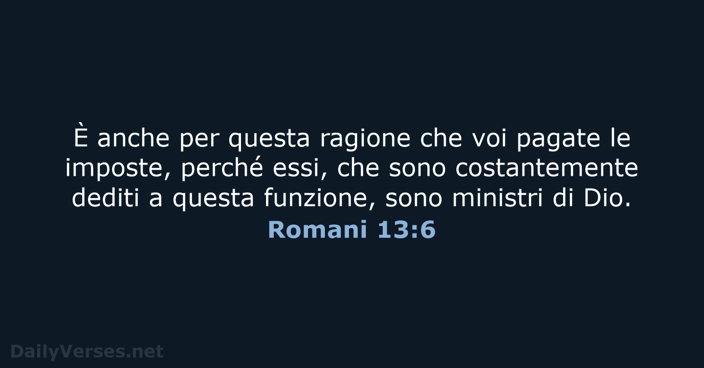 Romani 13:6 - NR06
