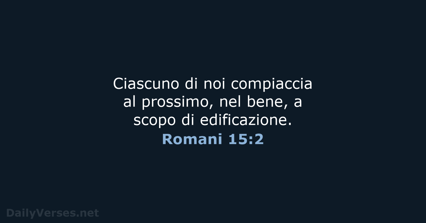 Romani 15:2 - NR06