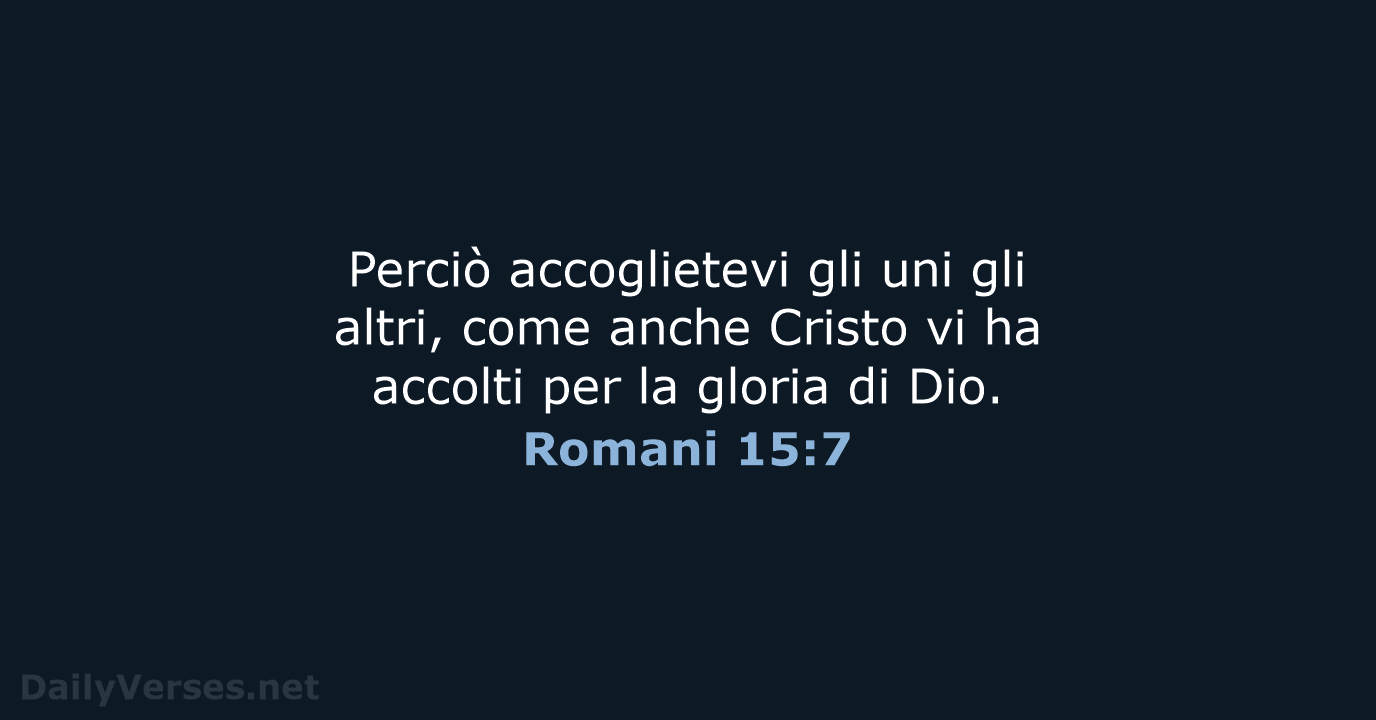 Romani 15:7 - NR06