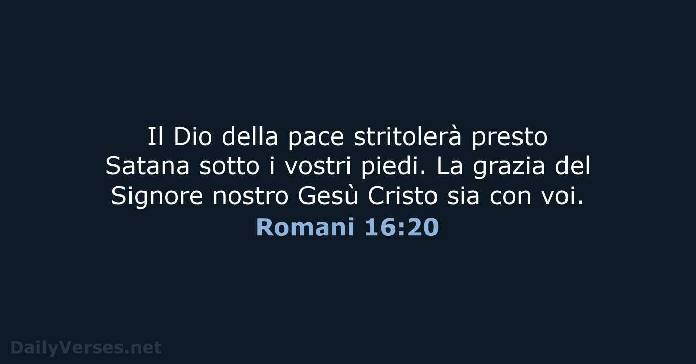 Romani 16:20 - NR06
