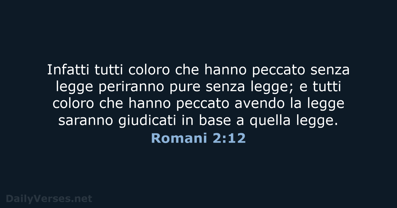 Romani 2:12 - NR06