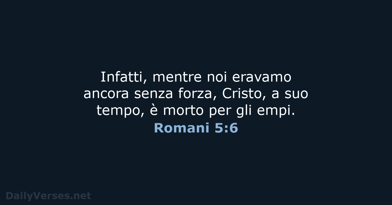 Romani 5:6 - NR06