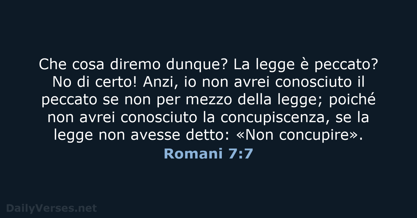 Romani 7:7 - NR06