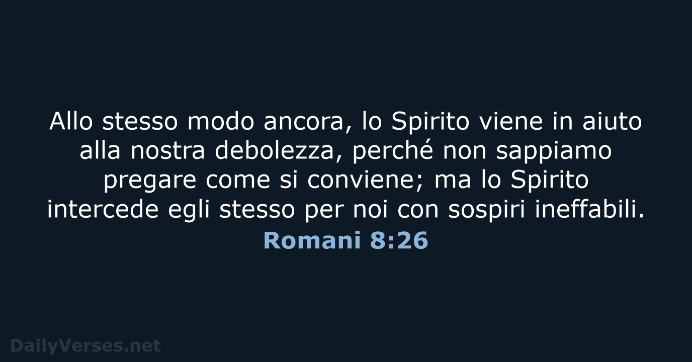 Romani 8:26 - NR06