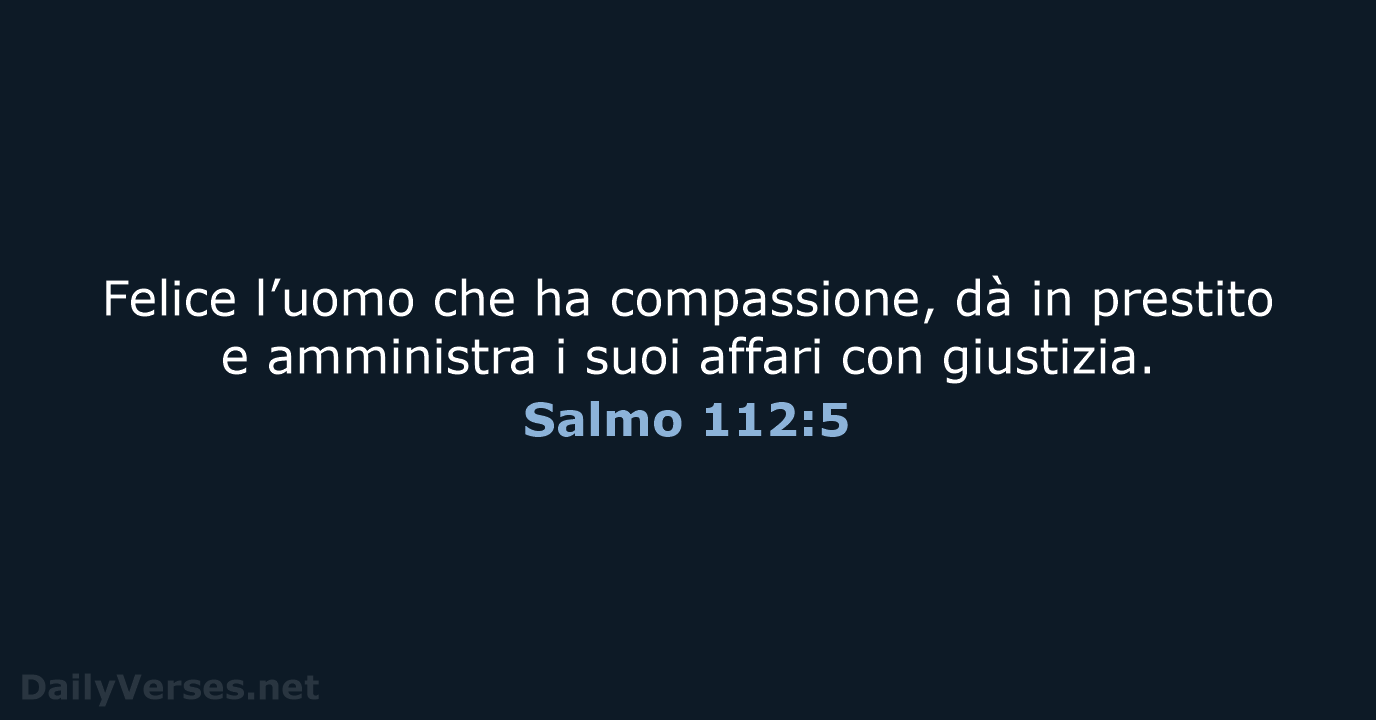 Salmo 112:5 - NR06