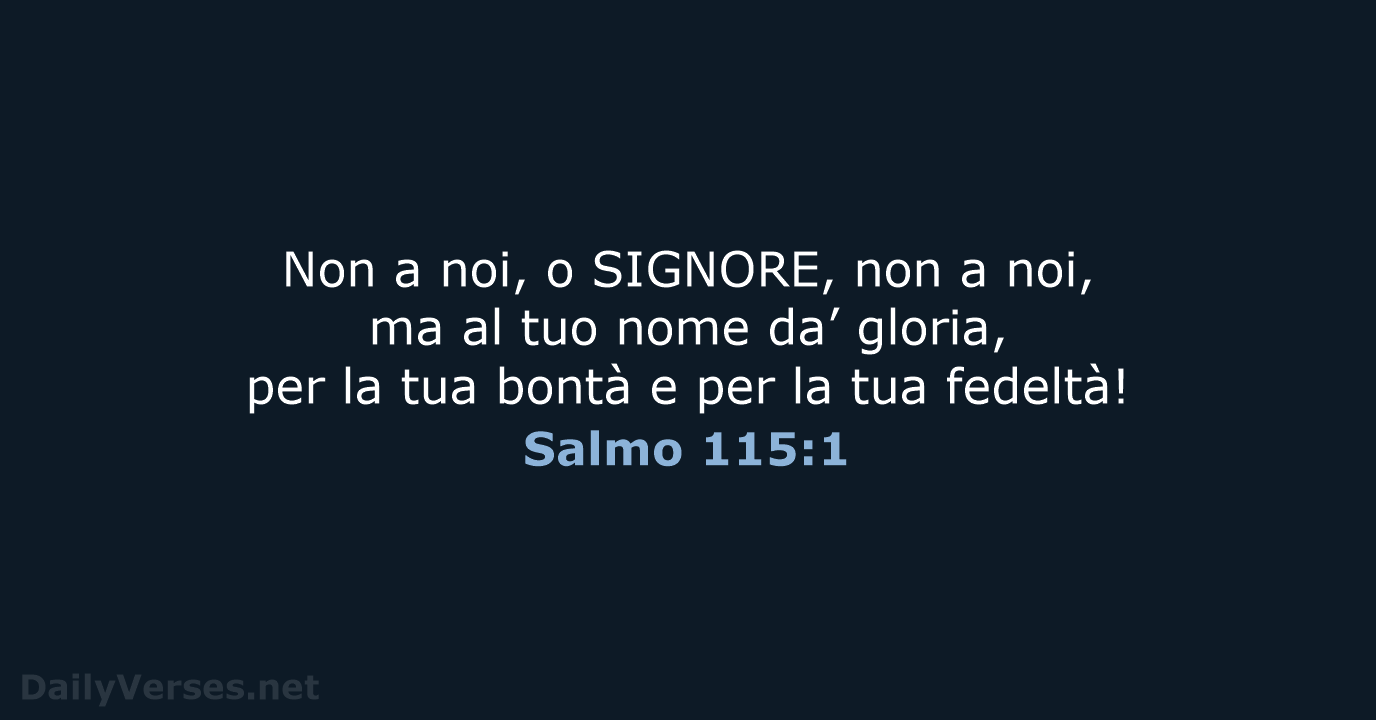 Salmo 115:1 - NR06