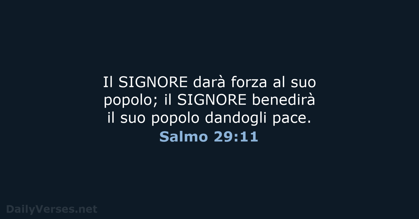Salmo 29:11 - NR06