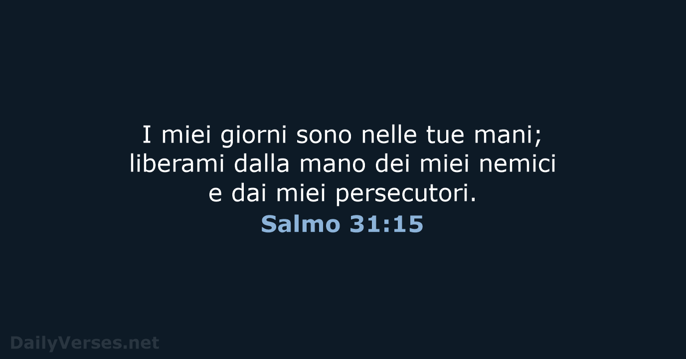 Salmo 31:15 - NR06