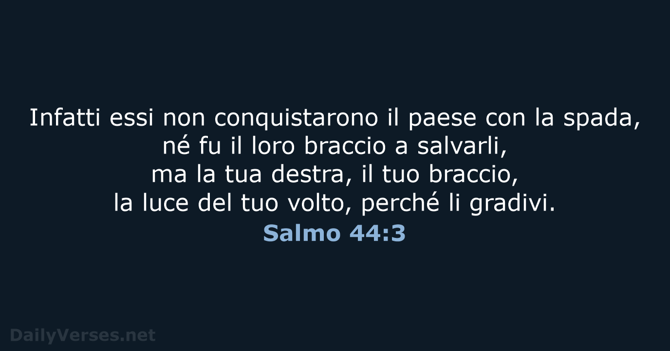 Salmo 44:3 - NR06