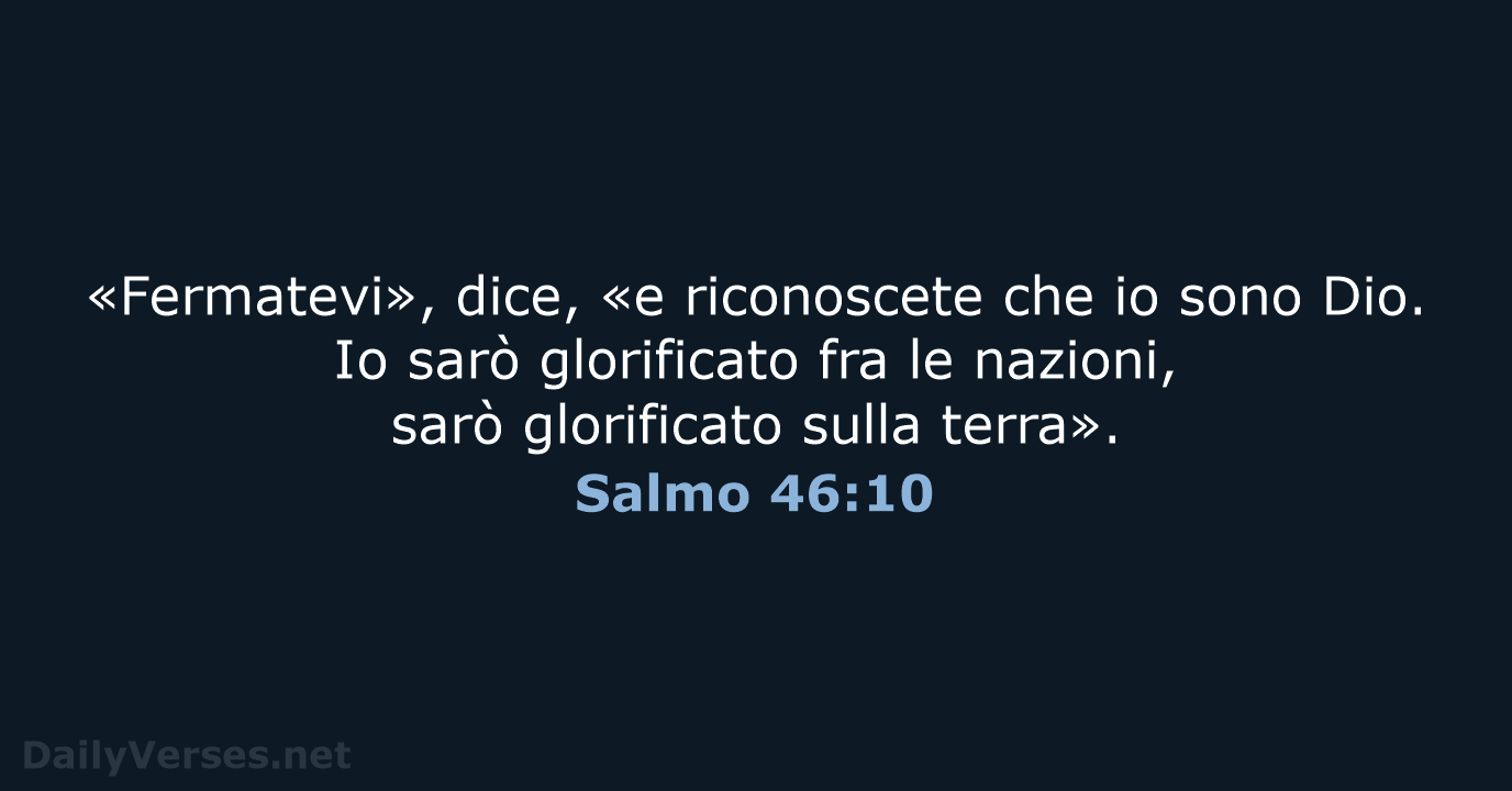Salmo 46:10 - NR06