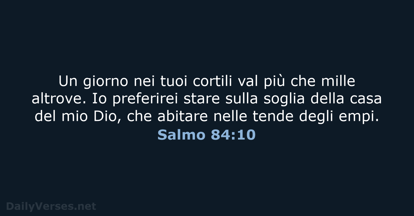 Salmo 84:10 - NR06