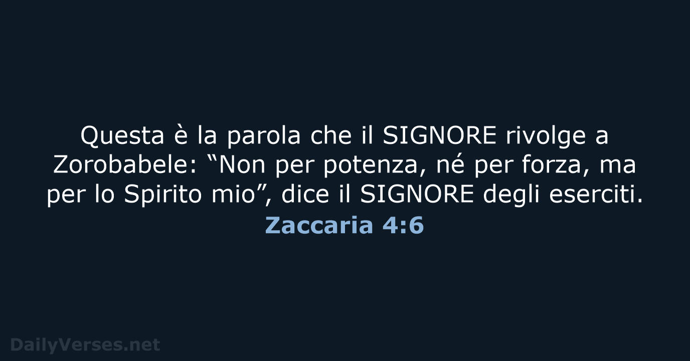 Zaccaria 4:6 - NR06