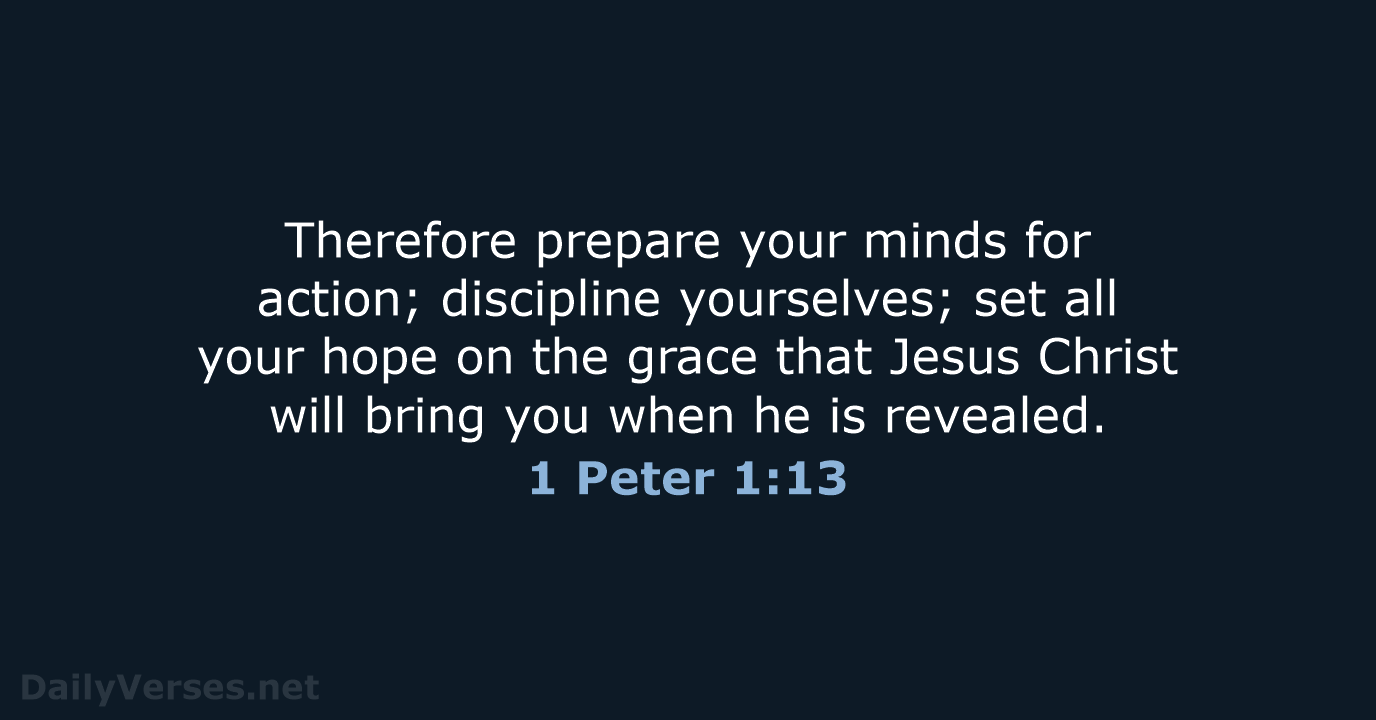 1 Peter 1:13 - NRSV