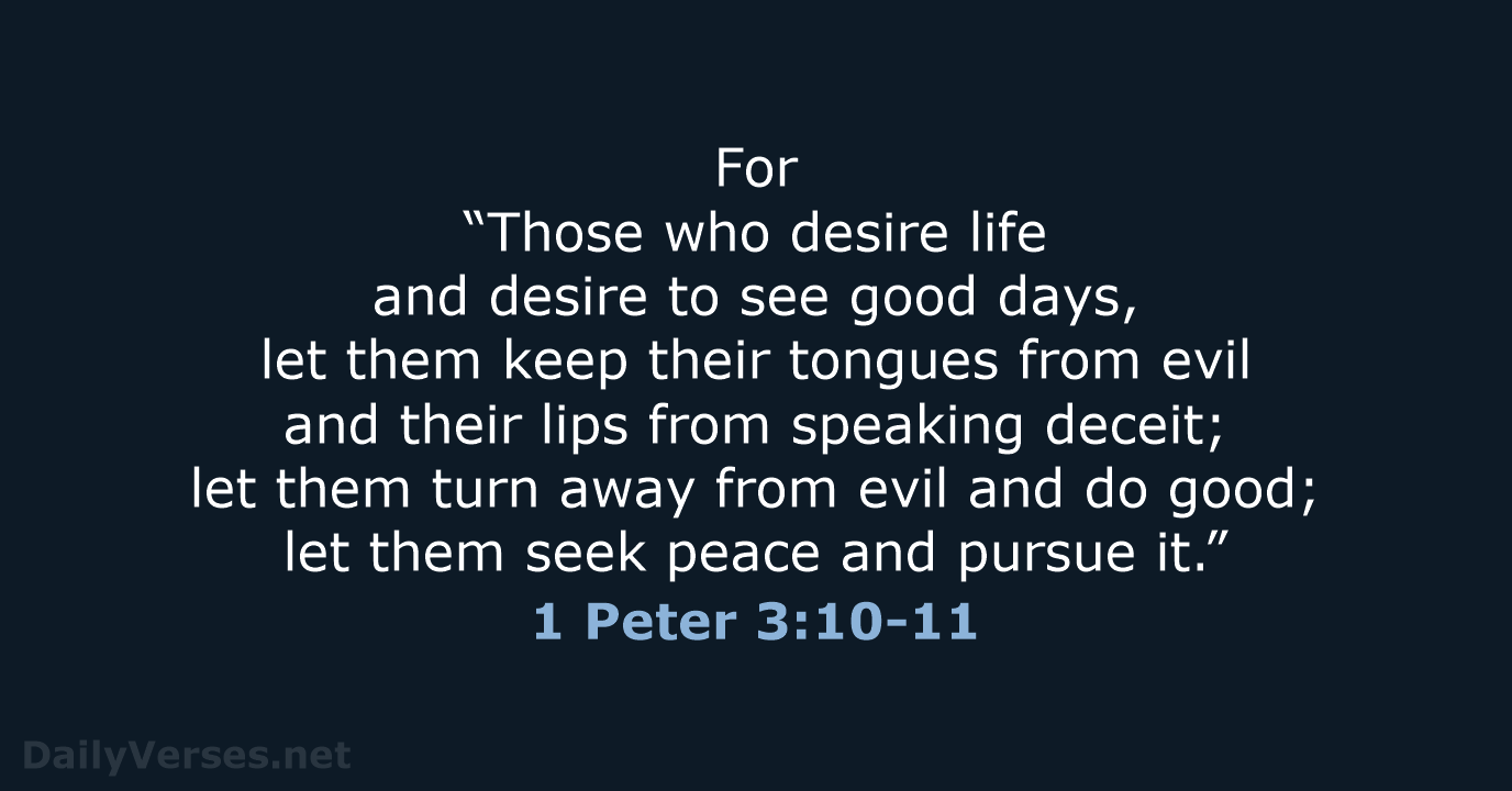 1 Peter 3 10 11 Bible Verse NRSV DailyVerses