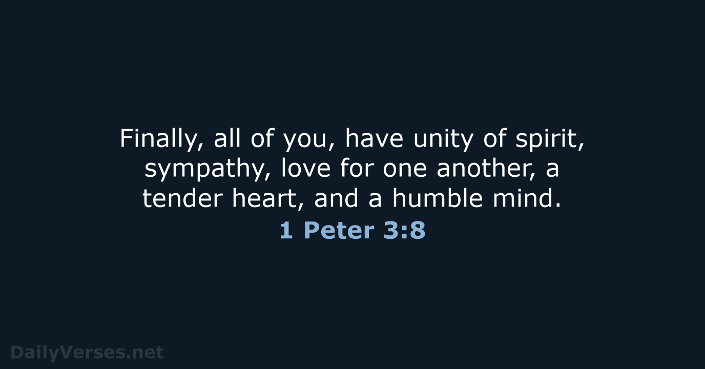 1 Peter 3:8 - NRSV