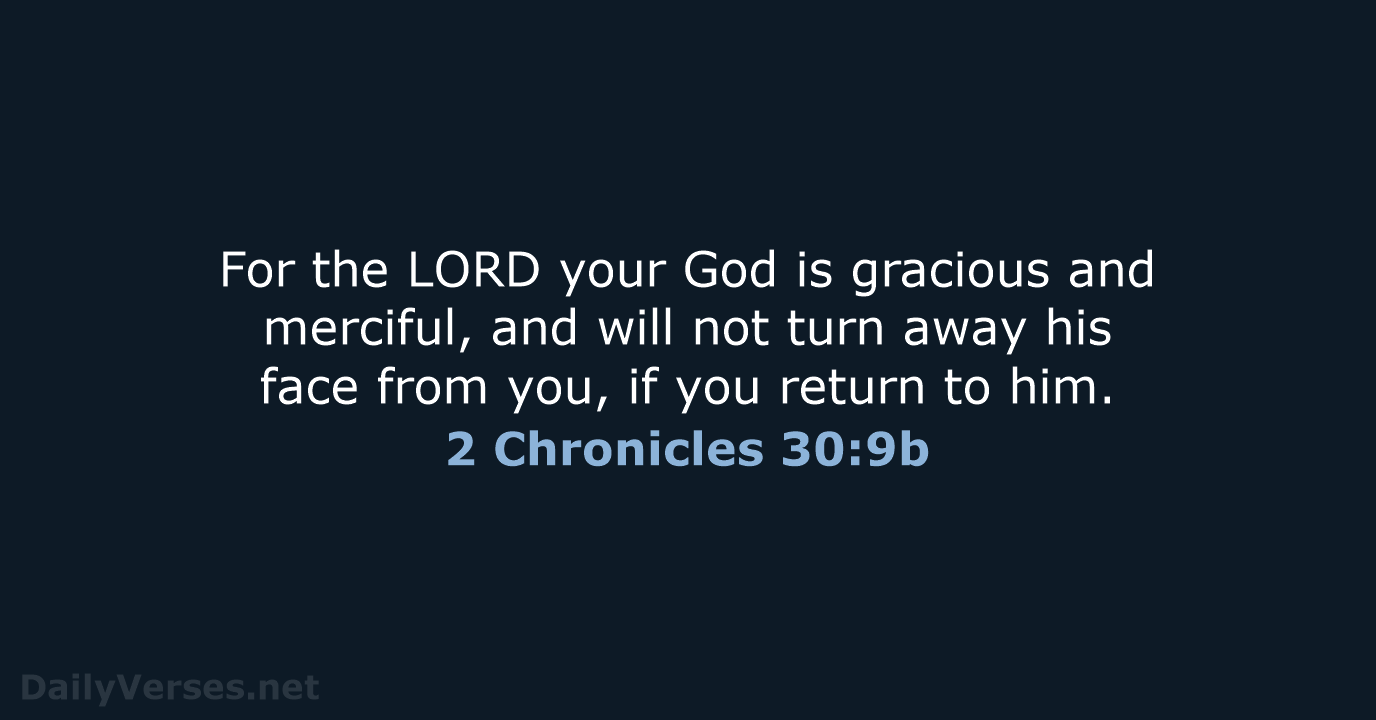 2 Chronicles 30:9b - NRSV