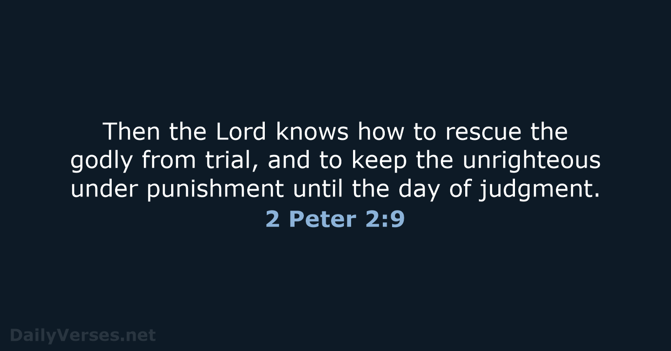 2 Peter 2:9 - NRSV