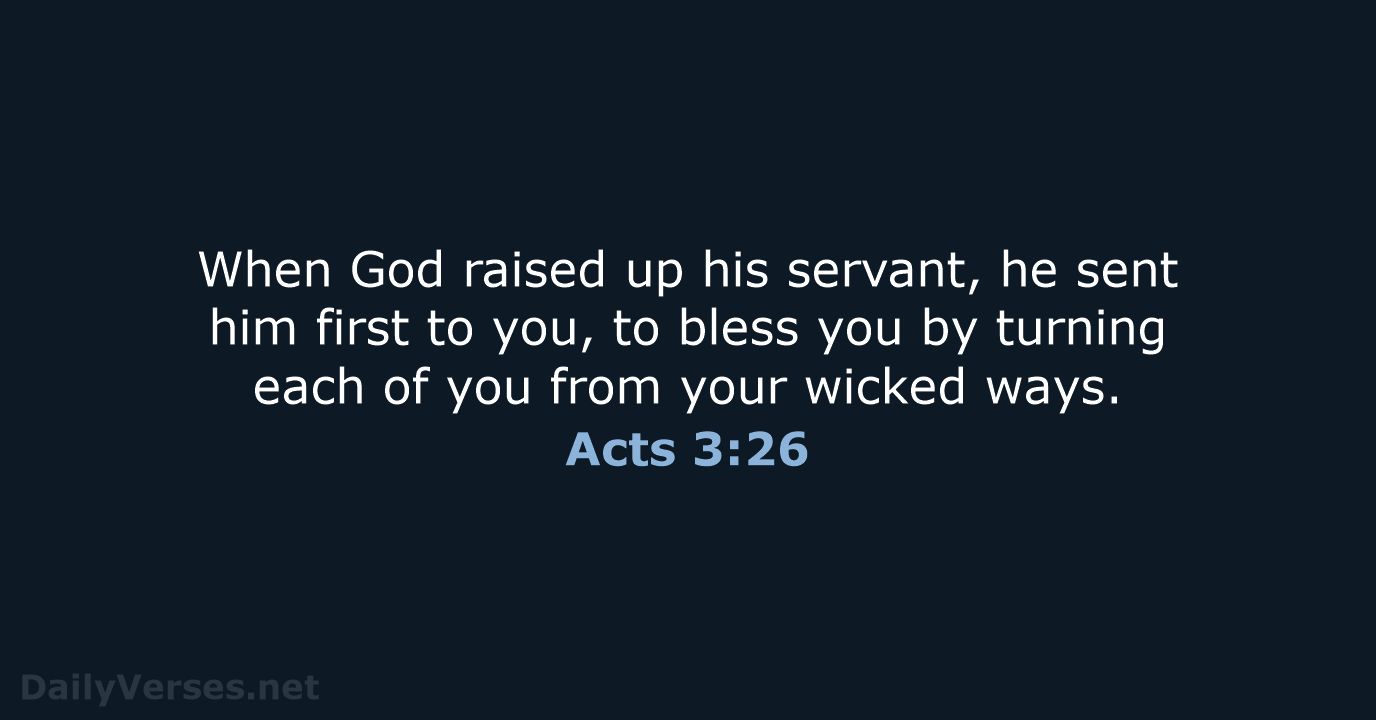 Acts 3:26 - NRSV