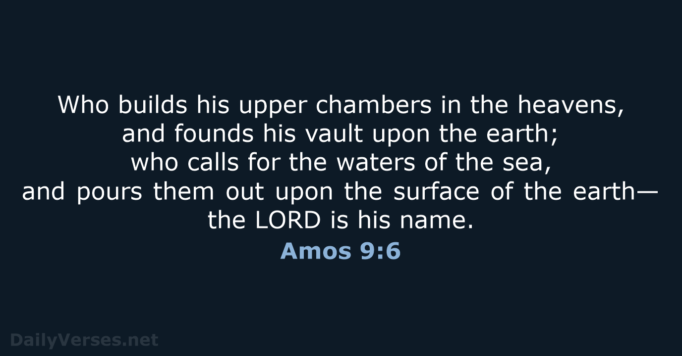 Amos 9:6 - NRSV