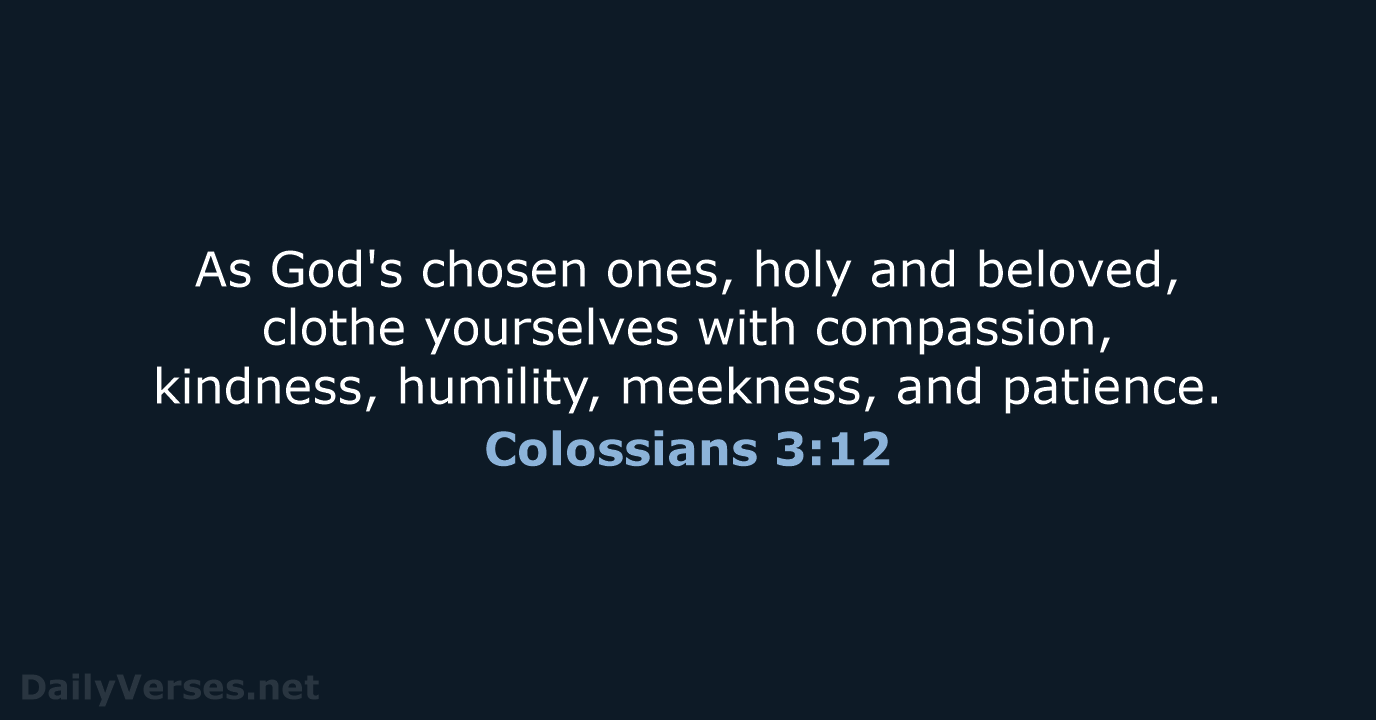 Colossians 3:12 - NRSV