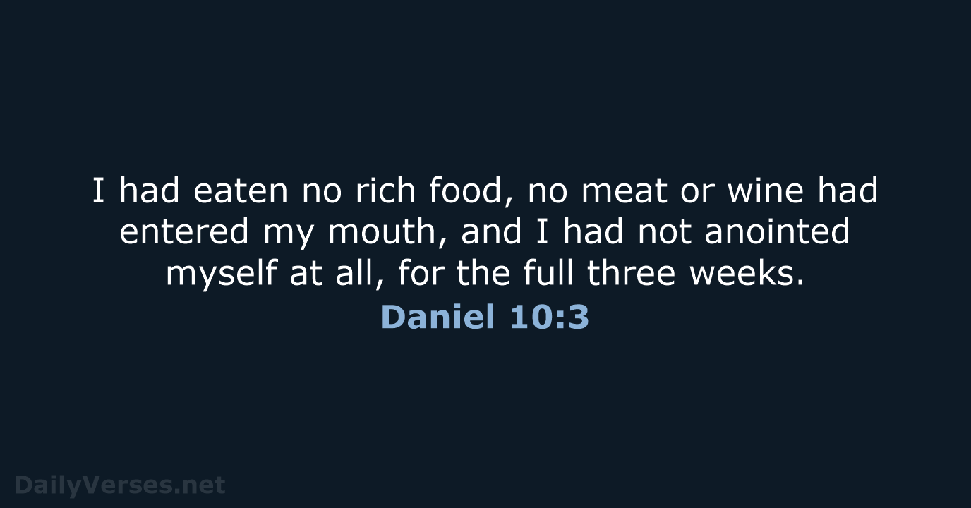 Daniel 10:3 - NRSV