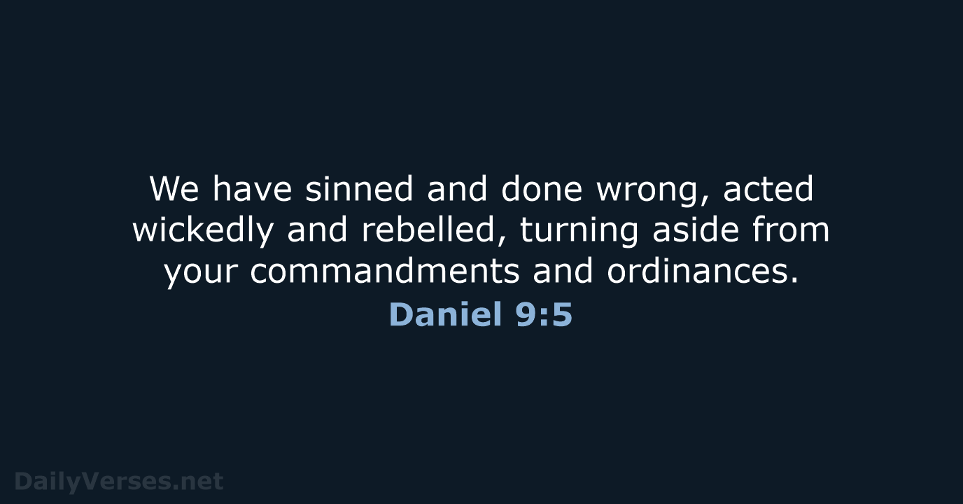 Daniel 9:5 - NRSV