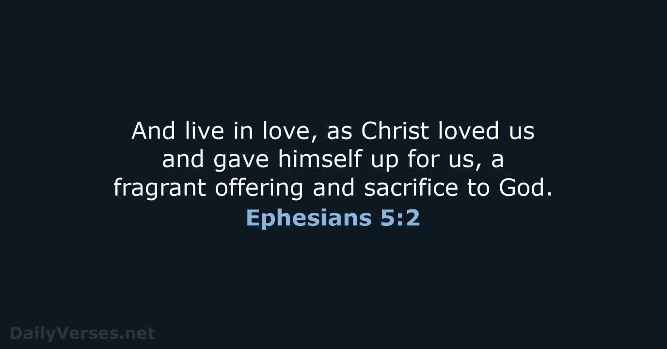 Ephesians 5:2 - NRSV