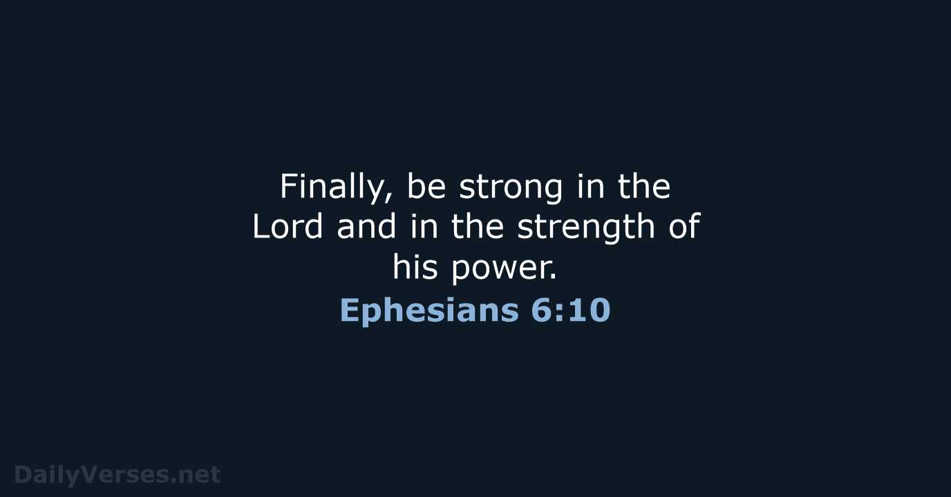 Ephesians 6:10 - NRSV