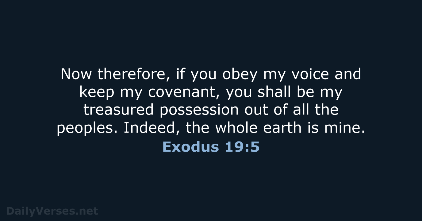 Exodus 19:5 - NRSV