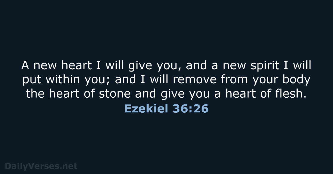 Ezekiel 36:26 - NRSV