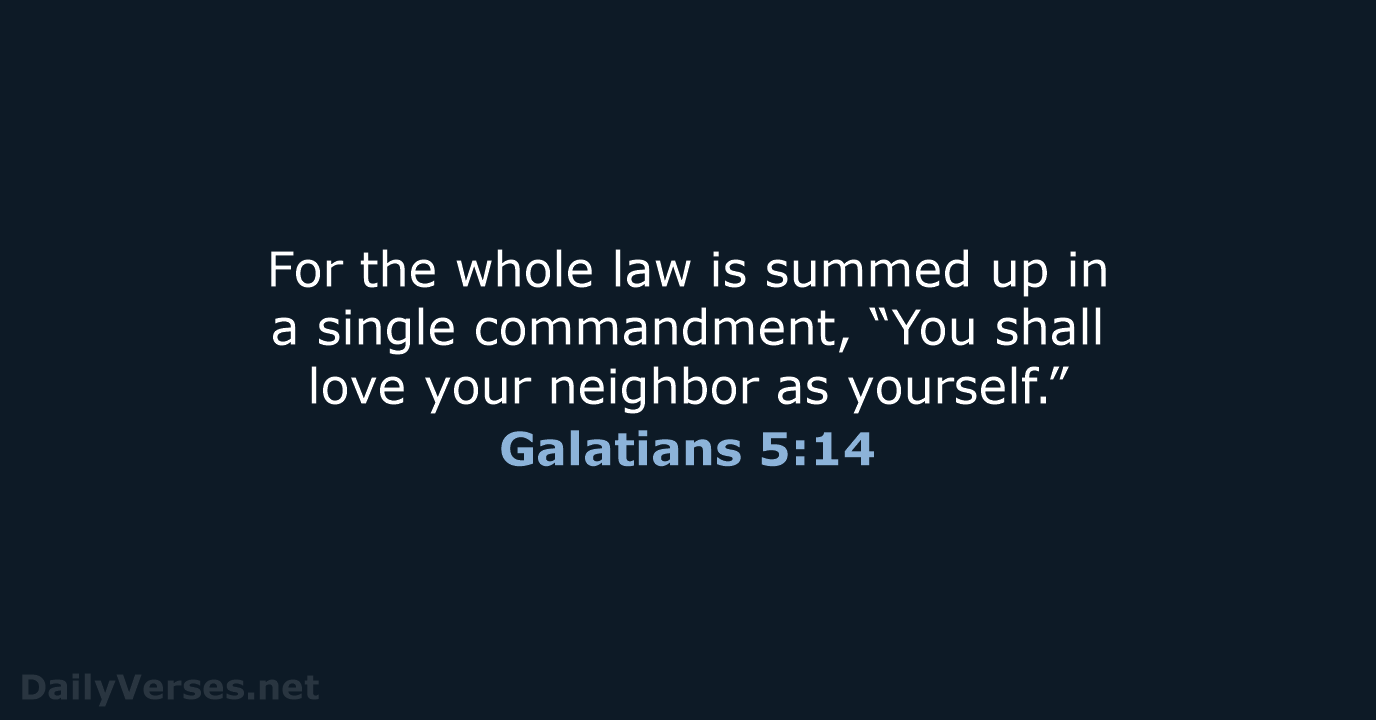 Galatians 5:14 - NRSV