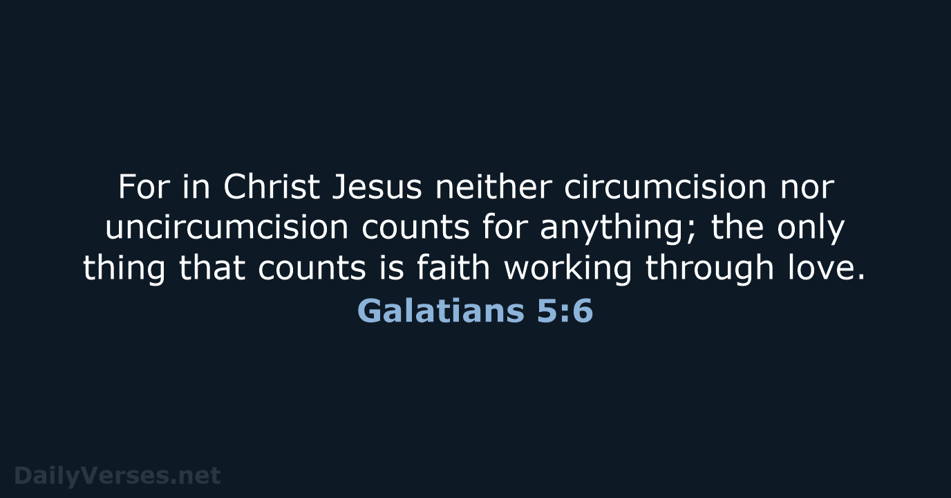 Galatians 5:6 - NRSV
