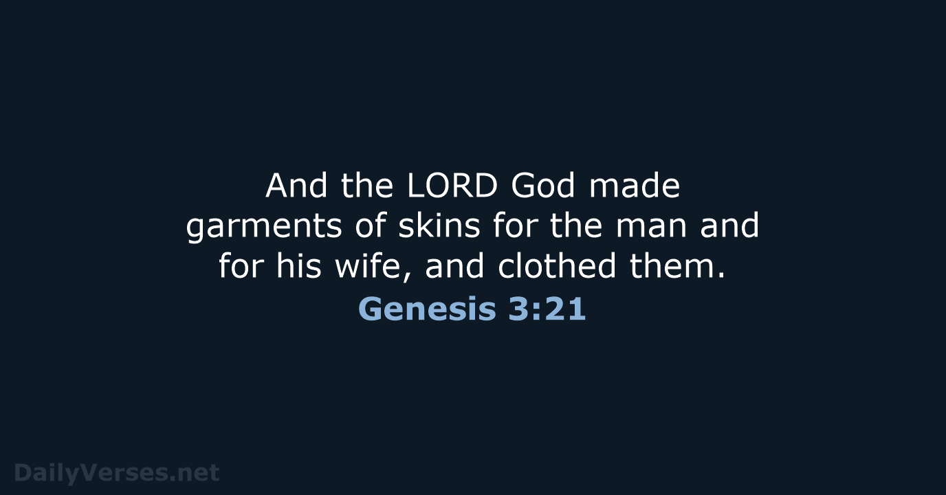 Genesis 3:21 - NRSV