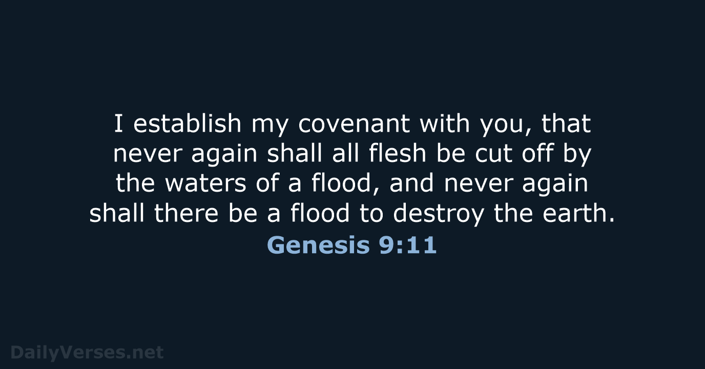 Genesis 9:11 - NRSV