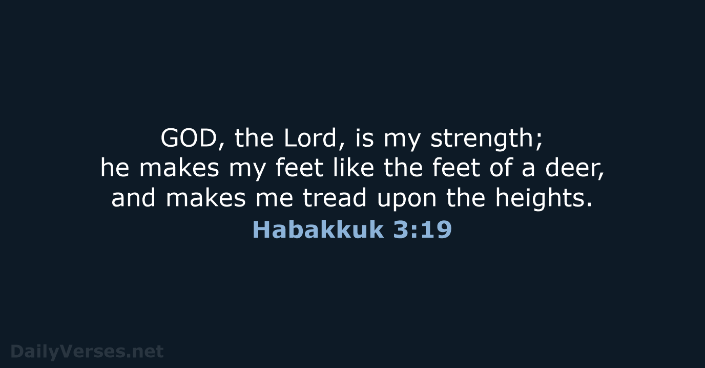 Habakkuk 3:19 - NRSV