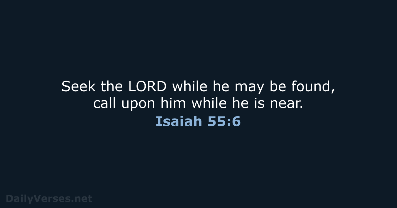 Isaiah 55 NRSV NLT DailyVerses