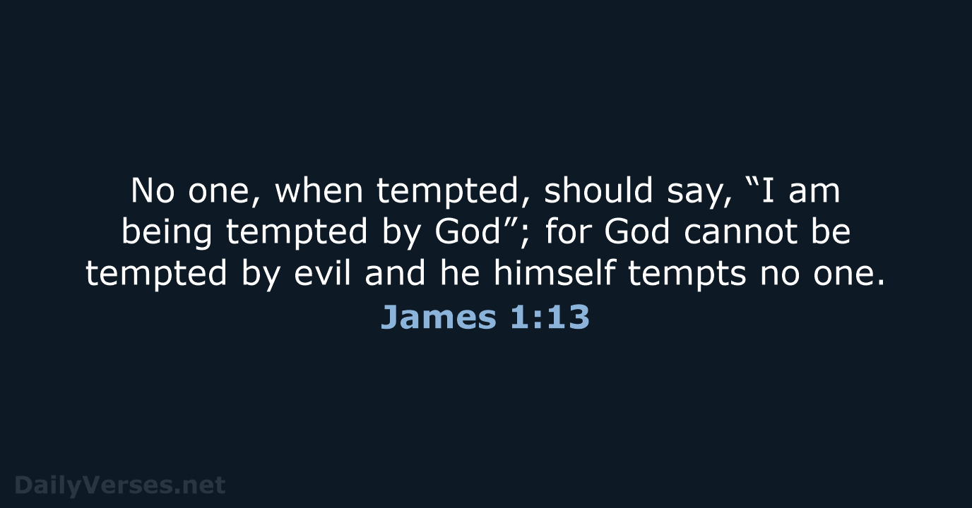 James 1:13 - NRSV