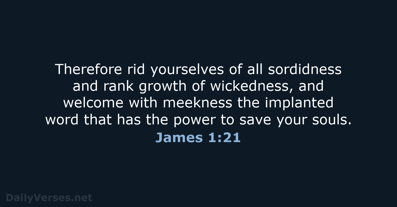 James 1:21 - NRSV