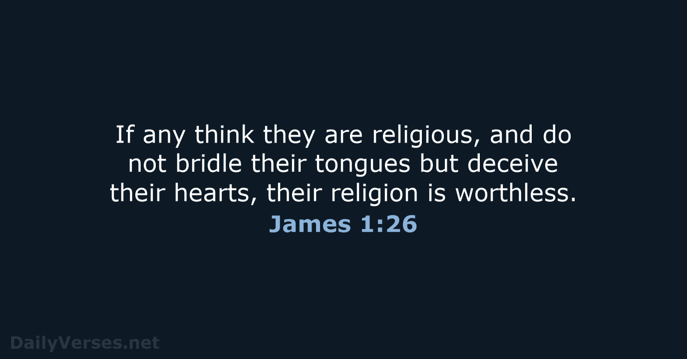 James 1:26 - NRSV