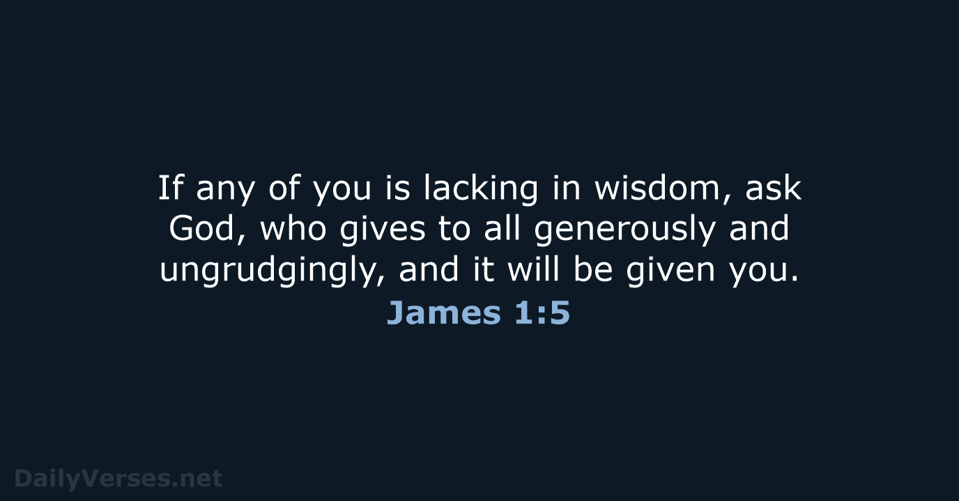 James 1:5 - NRSV