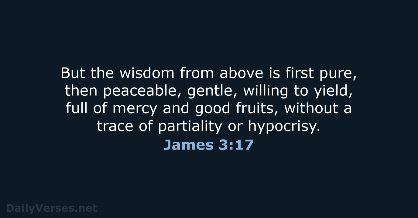 James 3:17 - NRSV